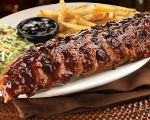 Fridays Signature Whiskey-Glaze Ribs (Media Porción) - Fridays